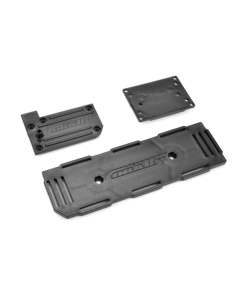 SOPORTE BATERIA - PLACA DE SOPORTE VARIADOR ESC  - CAJA DE RECEPTOR - SET
