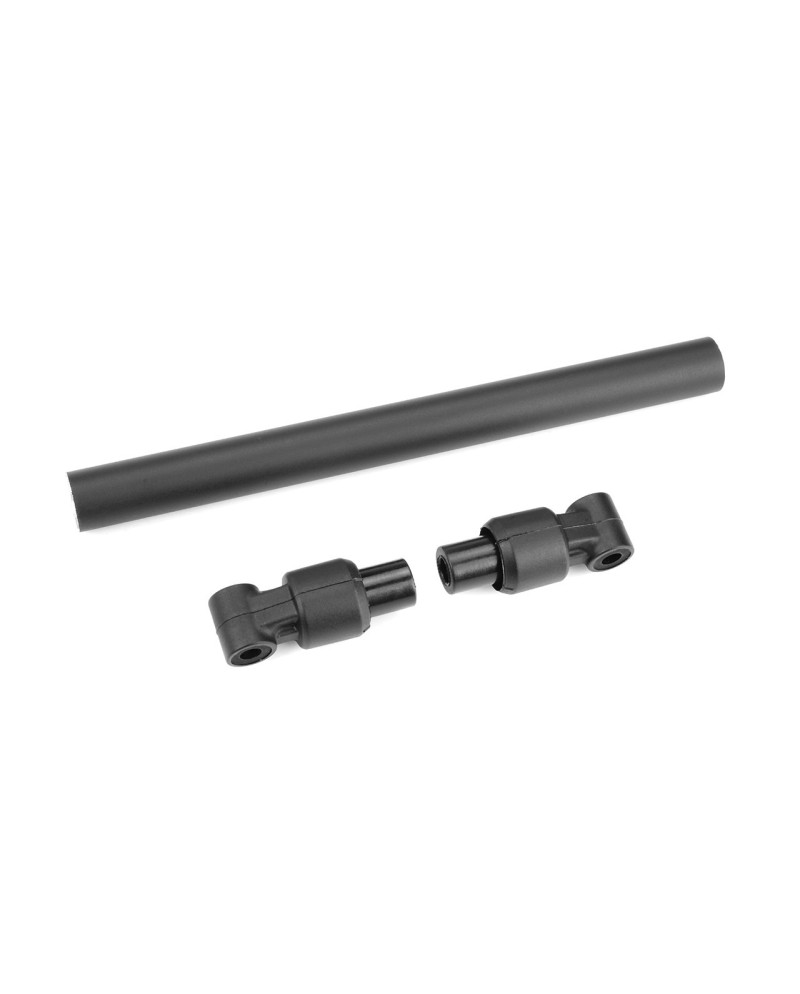 TUBO DE CHASIS - TRASERO - 130mm - ALUMINIO - NEGRO - SET