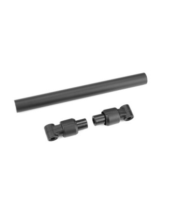 TUBO DE CHASIS - DELANTERO - 110mm - ALUMINIO - NEGRO - 1 PIEZA