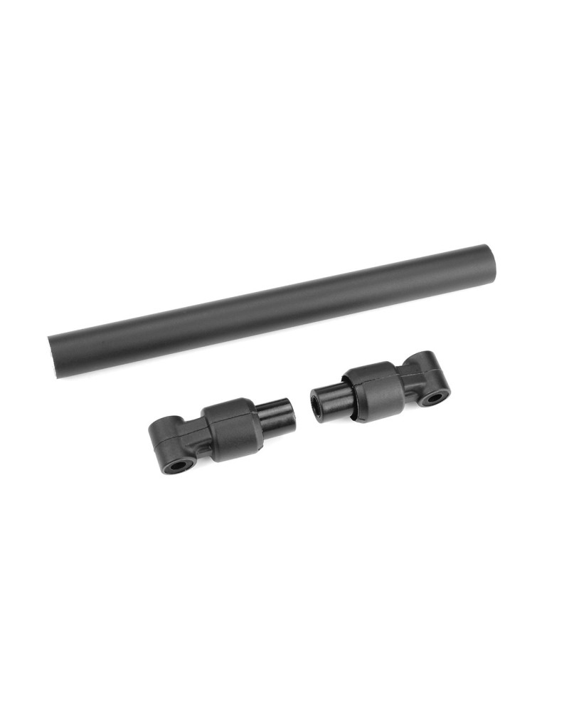 TUBO DE CHASIS - DELANTERO - 110mm - ALUMINIO - NEGRO - 1 PIEZA