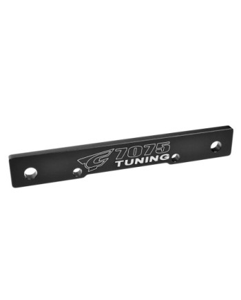 PLACA MONTAJE DE TRAPECIOS XTREME - TRASERA/TRASERA - ALUMINIO 7075 - 3MM - ANODIZADO DURO - NEGRO - FABRICADO EN ITALIA