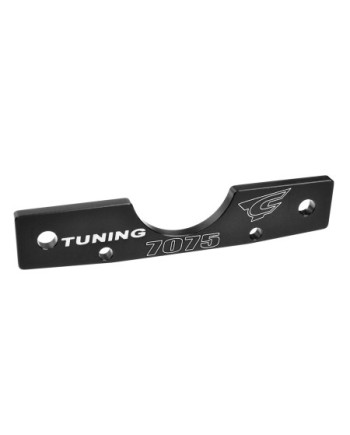 PLACA DE MONTAJE DE TRAPECIOS XTREME - TRASERA/DELANTERA - ALUMINIO 7075 - 3MM - ANODIZADO DURO - NEGRO - FABRICADO EN ITALIA