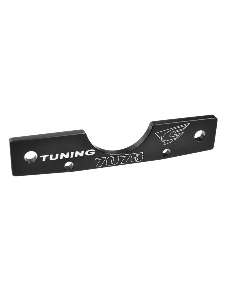PLACA DE MONTAJE DE TRAPECIOS XTREME - TRASERA/DELANTERA - ALUMINIO 7075 - 3MM - ANODIZADO DURO - NEGRO - FABRICADO EN ITALIA