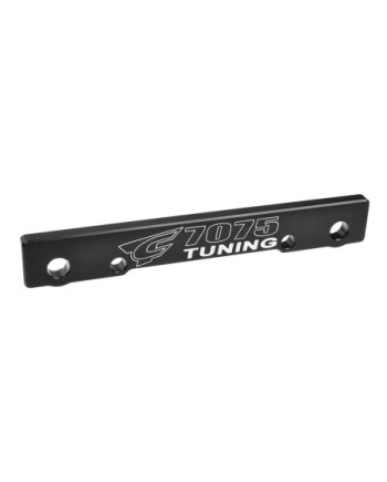 PLACA DE MONTAJE DE TRAPECIOS XTREME - DELANTERA/DELANTERA - ALUMINIO 7075 - 3MM - ANODIZADO DURO - NEGRO - FABRICADO EN ITALIA