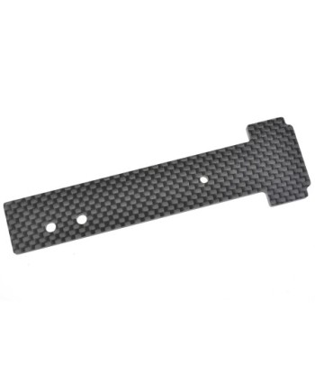 PLACA DE CARBONO TRASERA PARA CHASIS - 3mm - 1 PIEZA