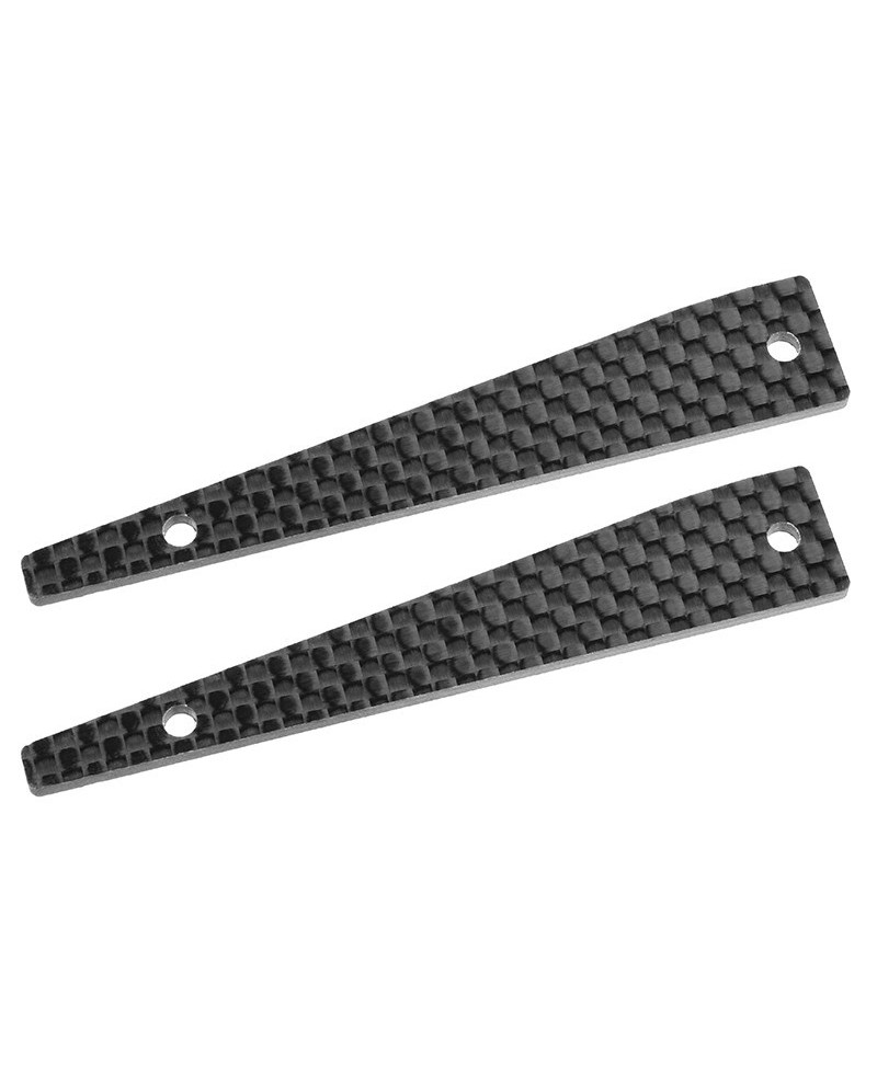 PLACAS DE CARBONO PARA TRAPECIO SUPERIOR DELANTERO - HDA-4 - RIGIDIFICADOR - IZQUIERDO/DERECHO - 2MM - 2 PIEZAS