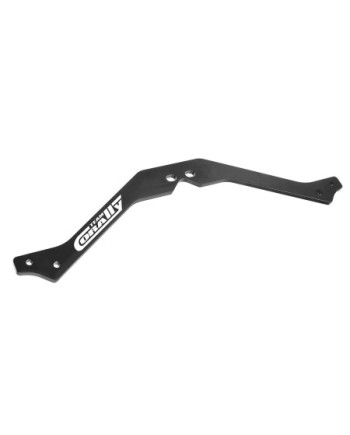 SOPORTE CENTRAL SUPERIOR DE CHASIS - XL6S - ALUMINIO 3MM - NEGRA - 1 PIEZA