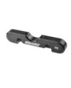 PLACA DELANTERA DE ALUMINIO HD - DELANTERA/TRASERA - ALUMINIO 8mm - NEGRA - 1 PIEZA