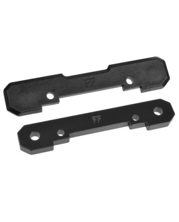 PLACA DE MONTAJE DE TRAPECIOS - DELANTERA - ALUMINIO 4MM Y PROTECTORES - Set