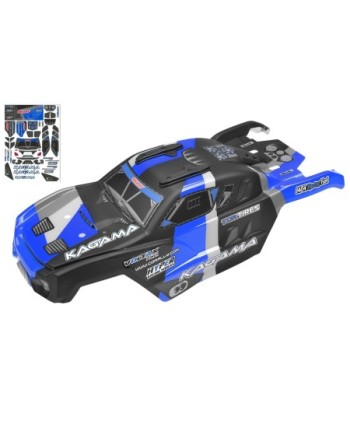 CARROCERIA DE POLICARBONATO - KAGAMA XP 6S - PINTADA - CORTADA - PEGATINAS - ACCESORIOS - AZUL - 1 PIEZA
