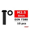TORNILLO HEXAGONAL CABEZA DE BOTON M2.5 x 8mm - 10 PCS
