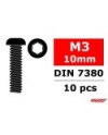TORNILLO HEXAGONAL CABEZA DE BOTON M3 x 10mm - 10 PCS