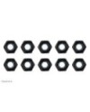 Steel Nylstop Nut M3 - Black Coated - 10 pcs