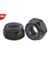 TUERCA DE ACERO  M4 - NEGRO - 10 PCS
