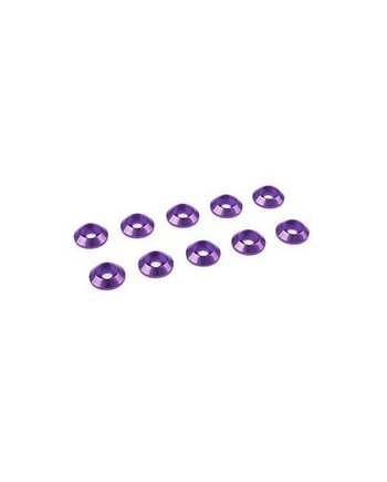 ARANDELA CONICA MORADA M3 10MM