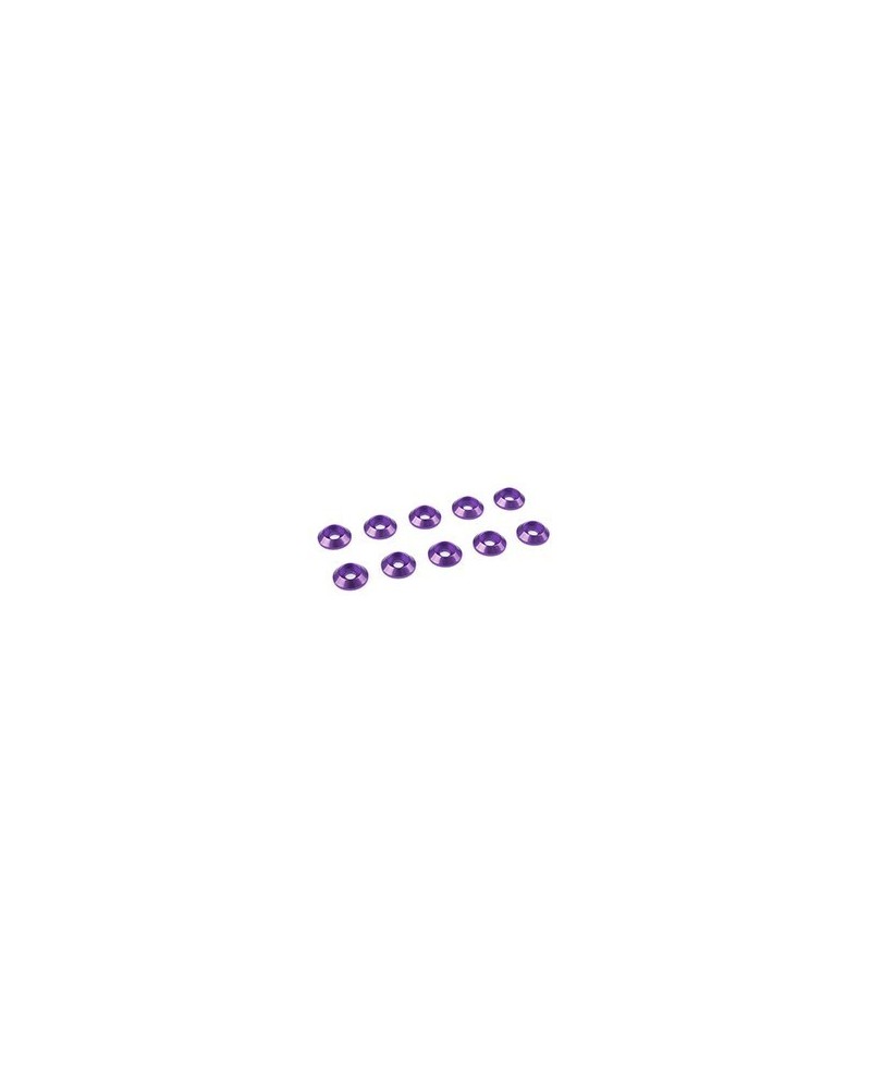 ARANDELA CONICA MORADA M3 10MM