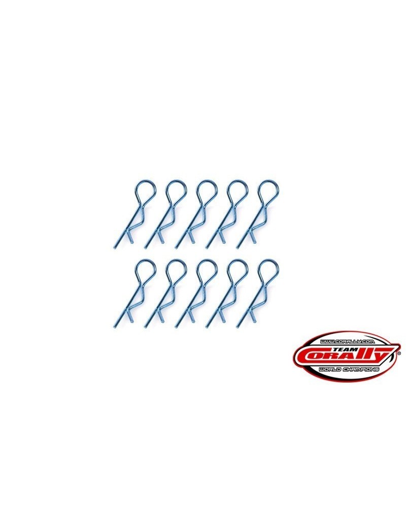 CLIPS CARROCERIA 1/10 AZUL