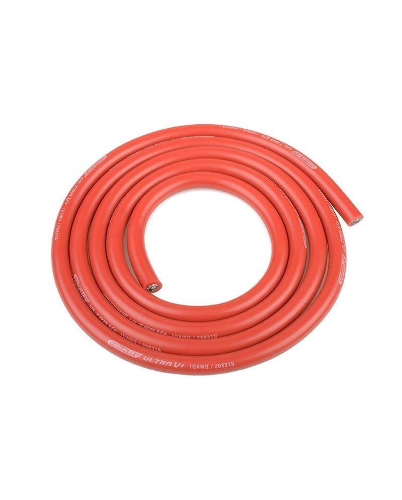 CABLE SILICONADO 10AWG 1M COLOR ROJO