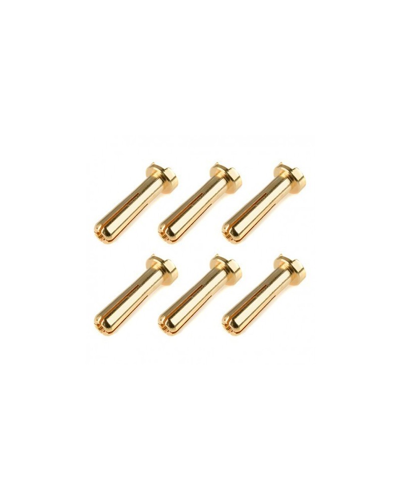 BANANA CON BASE PLANA CORALLY 6 PCS 5MM