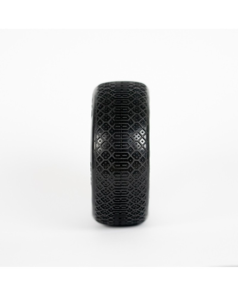 1:8 BUGGY BLIZZARD HARD PRE-MOUNTED WHITE (2) "H COMPOUND"