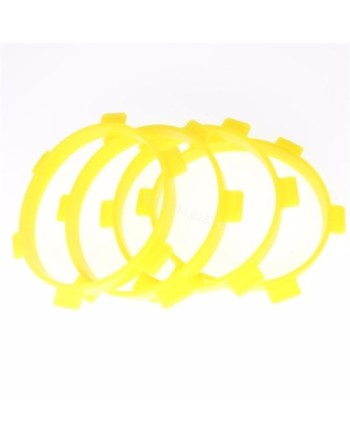 1:8 BUGGY TIRE BANDS YELLOW 4PCS