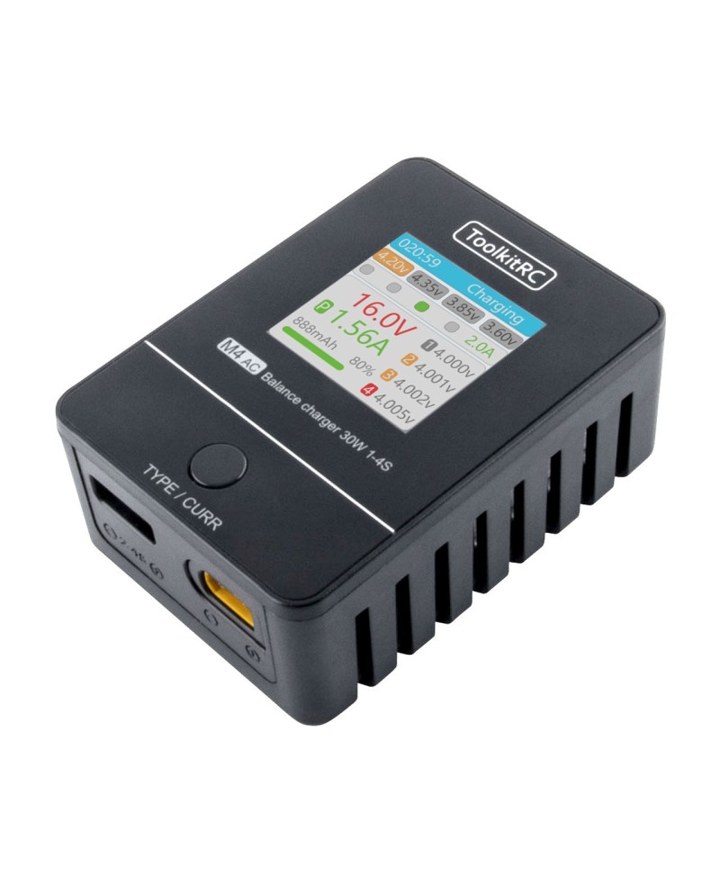 CARGADOR AC M4AC XT60 LiPo 1-4S 2.5A