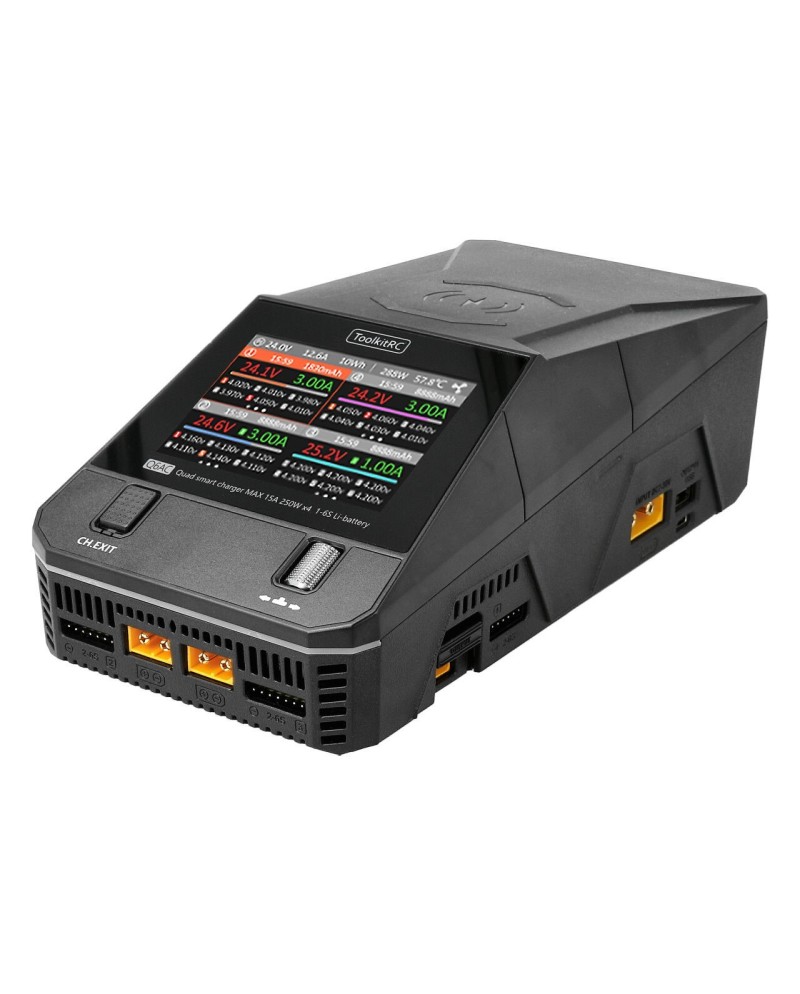 CARGADOR AC/DC Q6AC LiPo 1-6S 15A CUATRO TOOLKIT