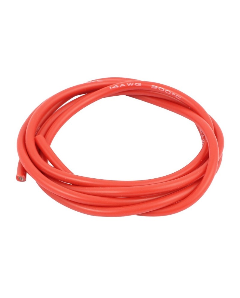 CABLE SILICONADO ULTRAFLEX 14AWG ROJO 1M