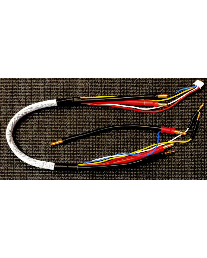 CABLE DE CARGA PARA 2 LIPO 2S*2 BANANA 4MM/5MM