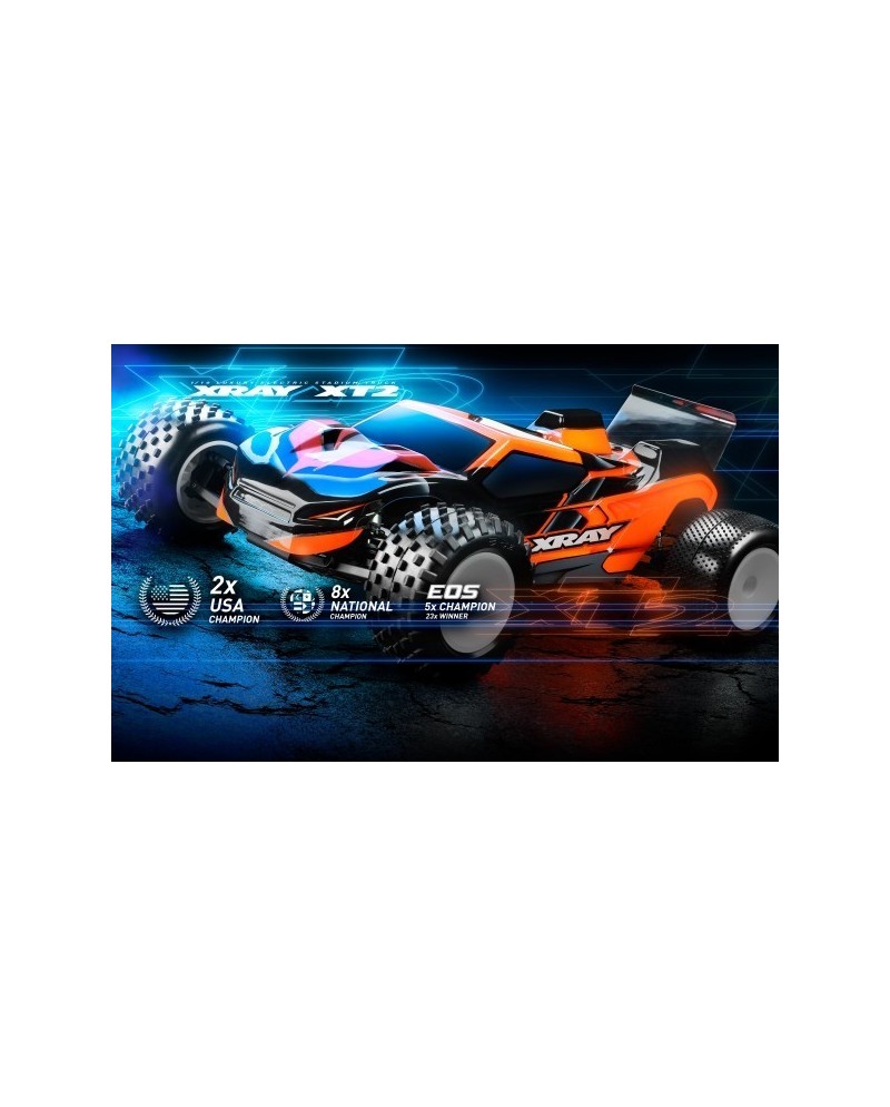 XRAY XT2 2024 CARPET 1/10 ELECTRIC STADIUM TRUCK