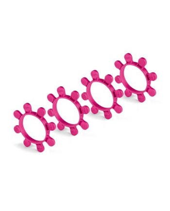 GOMAS PEGADO RUEDAS HUDY  - 1/8- MORADO (4) OCTOPUS