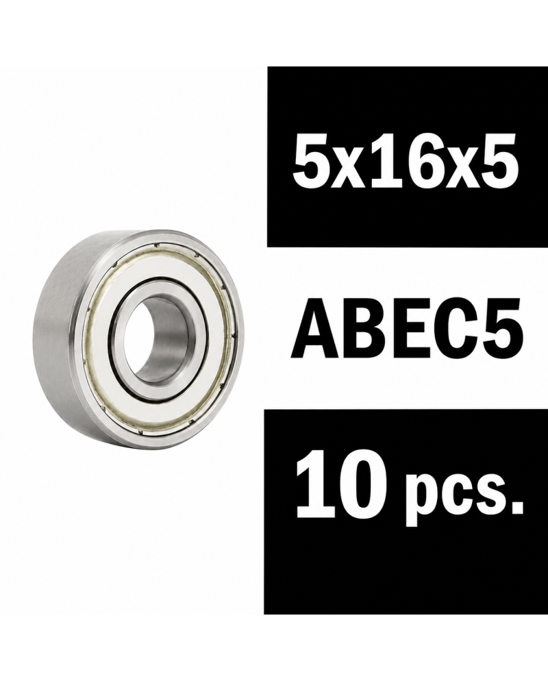 XTR "ZERO FRICTION" 5X16X5ZZ (10PCS) ABEC5