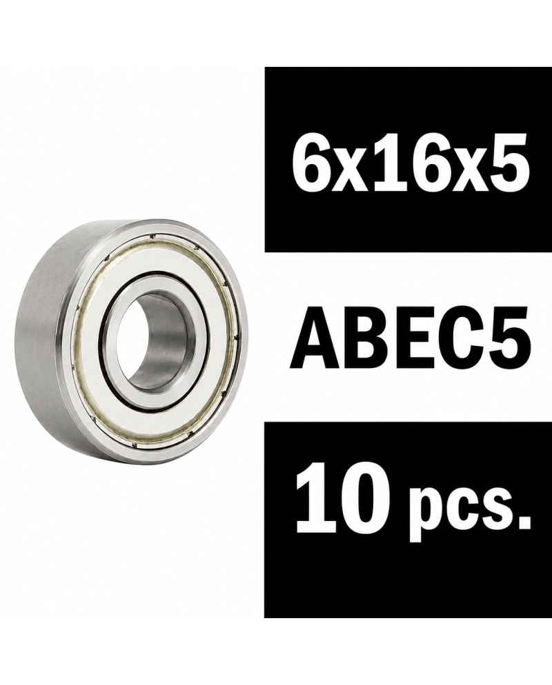 XTR "ZERO FRICTION" 6X16X5ZZ (10PCS) ABEC5