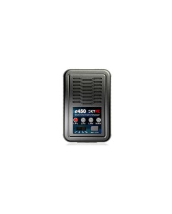 CARGADOR E450 LIPO/LIFE/LIHV 2-4S,NIMH 6-8 1-3A 50W 240V AC SKYRC