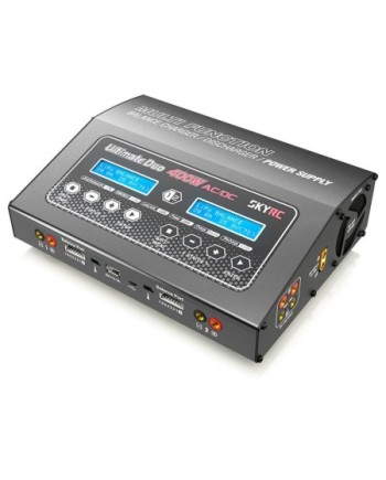 CARGADOR D400AC/DC LIPO 1-7S 20A 2X200W 240AC SKYRC