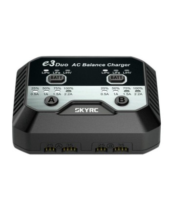 CARGADOR E3 DUO AC LIPO/LIFE/LIHV-2/3S 2,2A 240V AC