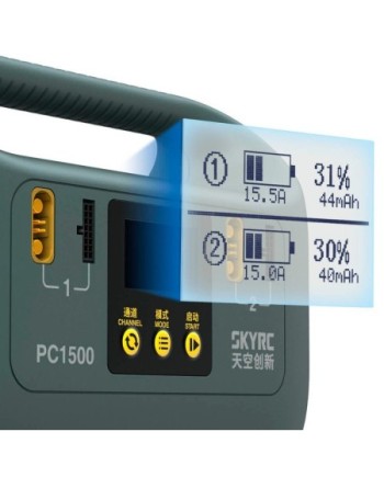 CARGADOR PC1500 LIPO/LIHV 14S 25A 1500W 240V AC CON CABLE EU SKYRC