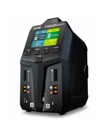 CARGADOR T1000 MAESTRO LIPO 1-6S 2X20A 1000W 240V AC SKYRC