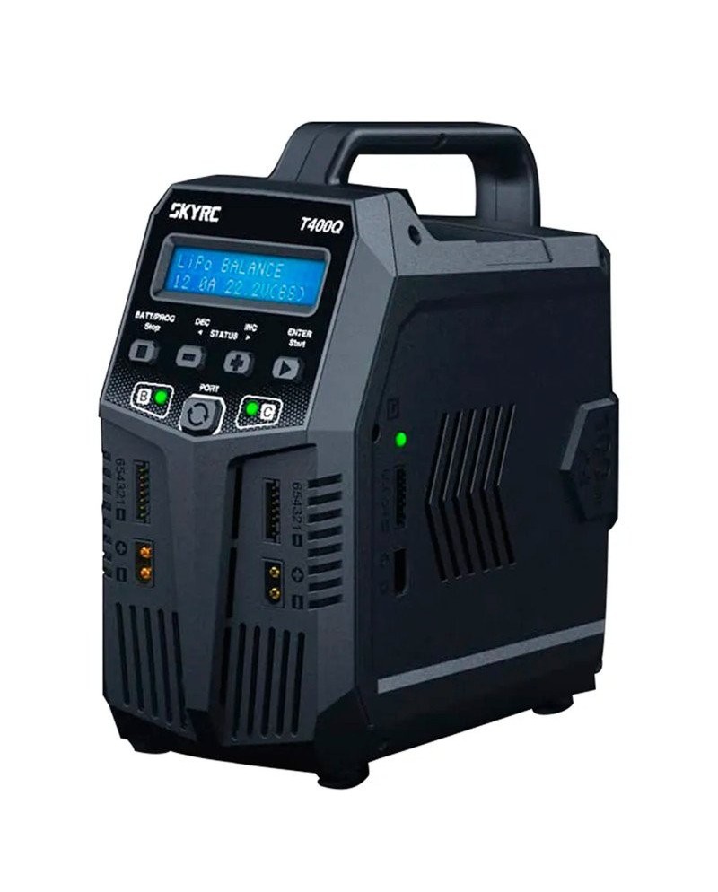 CARGADOR T400Q LIPO 1-6S 4X100W 240V AC SKYRC