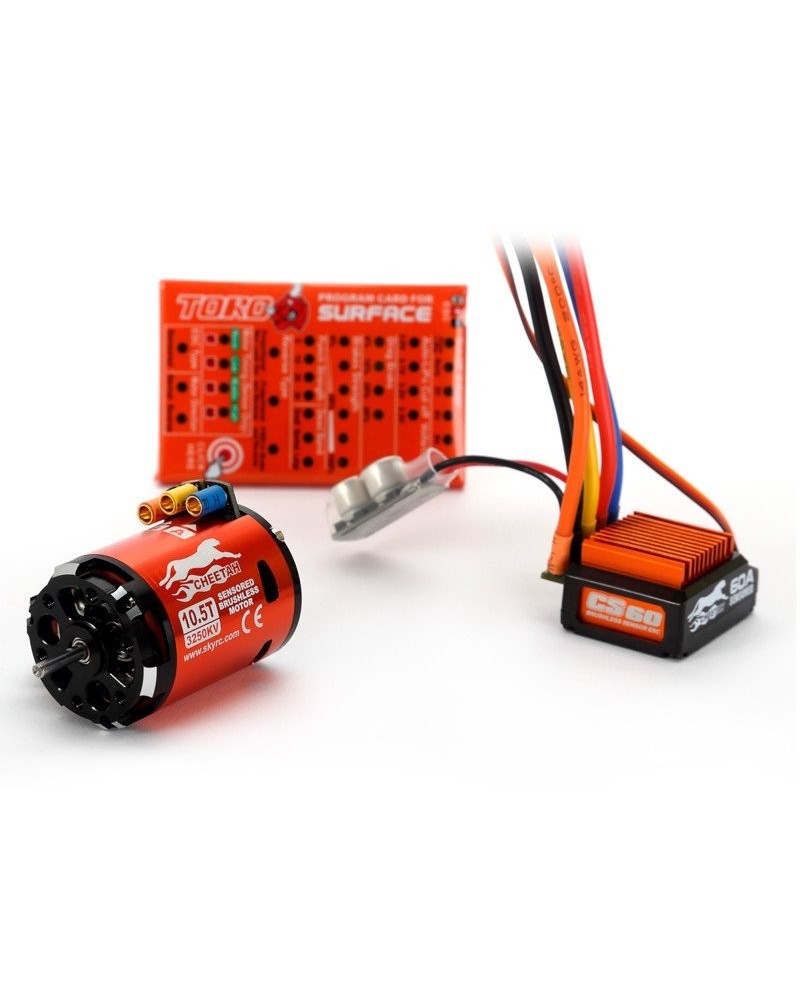 COMBO MOTOR CHEETAH 1/10 10.5T 3250KV CON SENSOR SKYRC