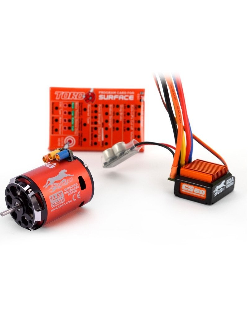 COMBO MOTOR CHEETAH 1/10 13.5T 2590KV CON SENSOR SKYRC