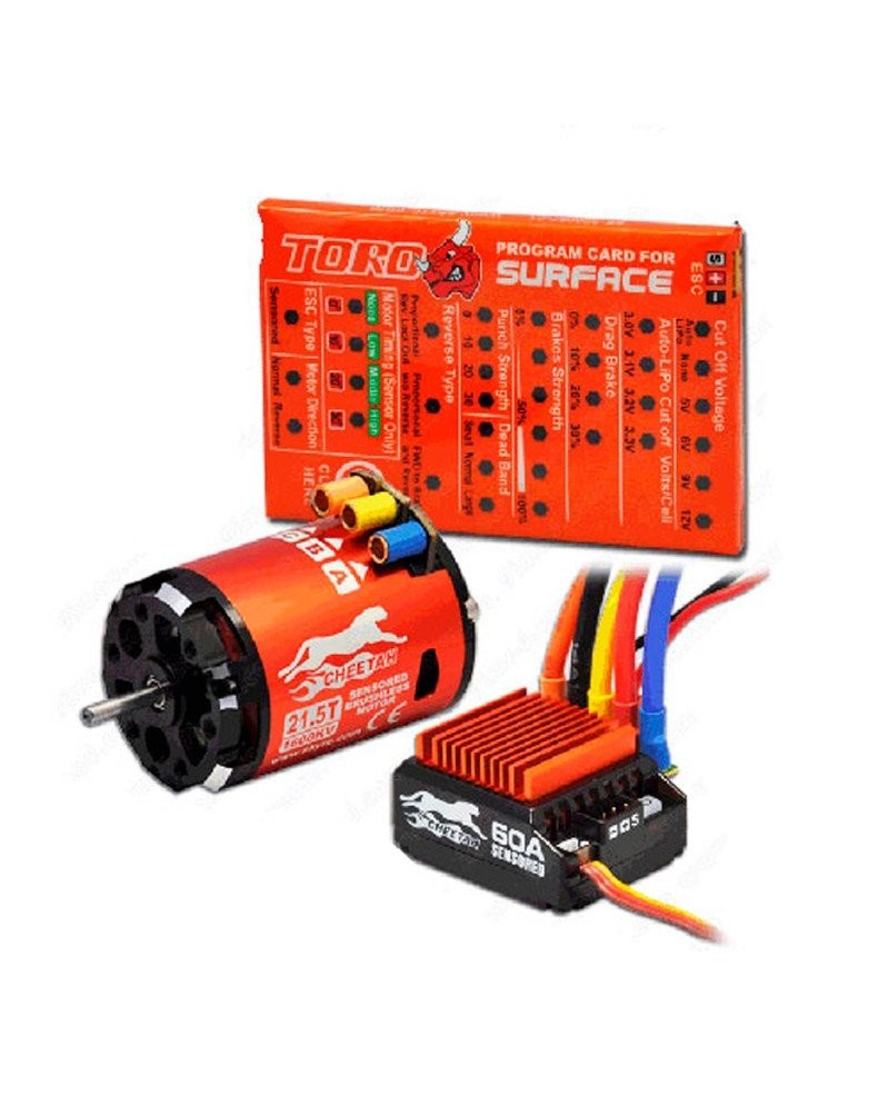 COMBO MOTOR CHEETAH 1/10 21.5T 1600KV CON SENSOR SKYRC