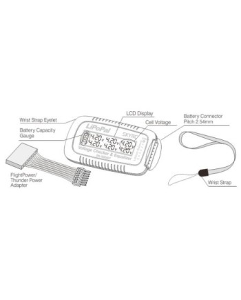 COMPROBADOR BALANCEADOR BATERIA LIPO SKYRC