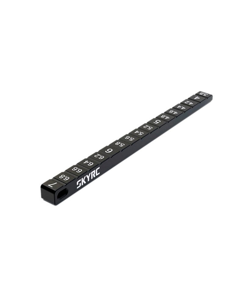 MEDIDOR ALTURA CHASIS ON ROAD 3.8MM A 7MM (NEGRO) SKYRC