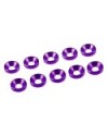 ARANDELA ALU. CONICA M3 PURPURA  (10u.)