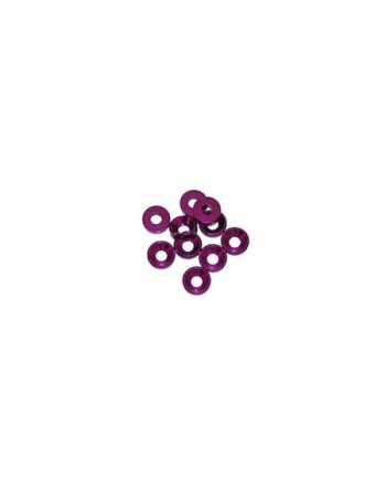 ARANDELA ALU. CONICA M3 PURPURA  (10u.)