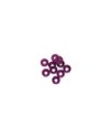 ARANDELA ALU. CONICA M3 PURPURA  (10u.)