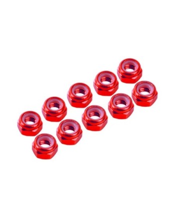 AUTOBLOCANTE ALU. M3 ROJO (10u.)