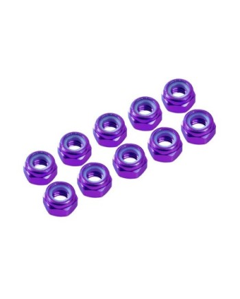 AUTOBLOCANTE ALU. M3 PURPURA (10u.)