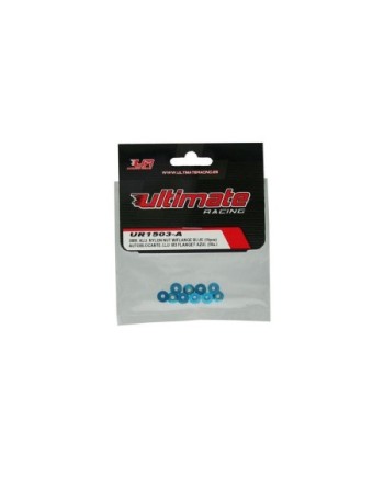 AUTOBLOCANTE ALU. M3 FLANGED AZUL (10u.)